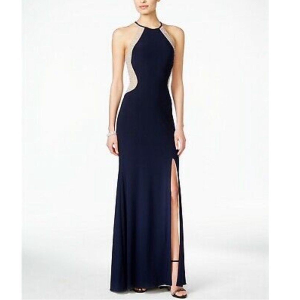 Xscape Halter Neck Gown